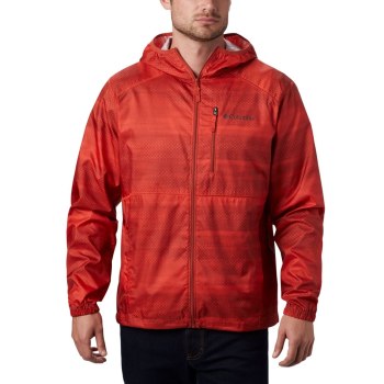 Columbia Jas Heren, Flash Forward Windbreaker Print Rood, 57WSLJZDM